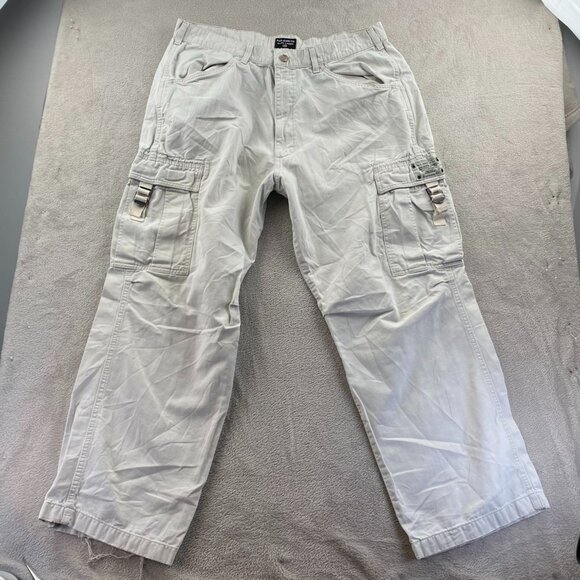Ralph Lauren Polo Jeans Co. Mens Cargo Pants Size 36x30 Khaki Relaxed Outdoors - Picture 14 of 15